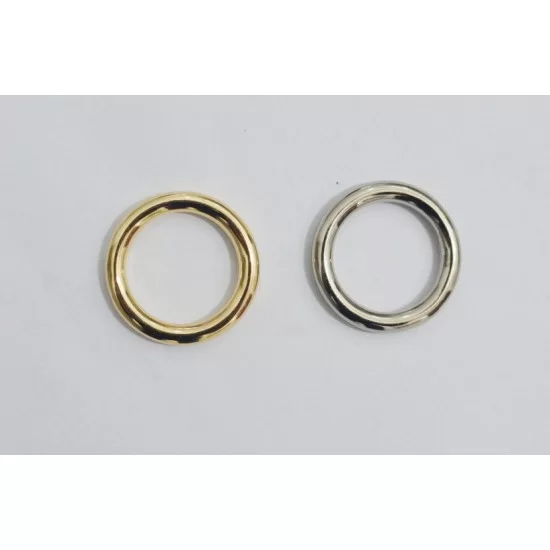 8pc/lot, Gold and silver kirsite O-ring, inner diameter 2cm, Y2576 
